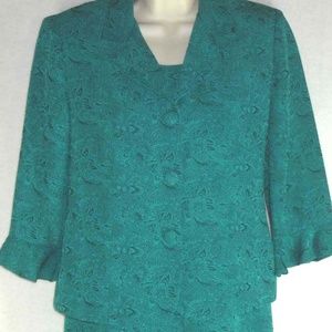 COLDWATER CREEK sz 6P Dress Matching Jacket 2 pc